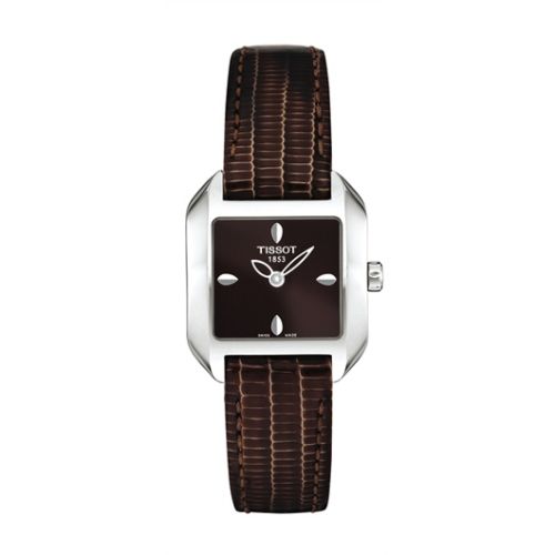 Tissot T-Wave Square Quartz 23.6 Stainless Steel / Black / Strap